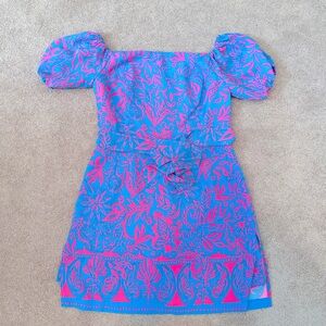 Lilly Pulitzer new w tag skort romper w tie belt size 10